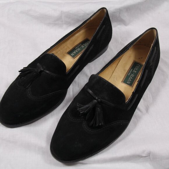 Cole Hahn Italian Made Black Suede Men\'s Pumps main image 4